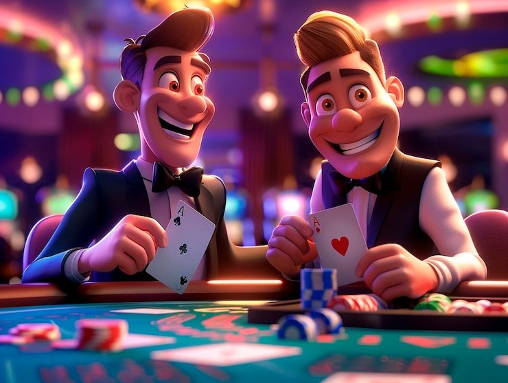 Live-dealer tournament table with multiple players and real-time leaderboard overlay